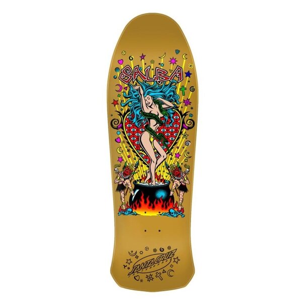 Santa Cruz Skateboards Salba Witch Doctor Reissue Yellow Deck / 10.4x32