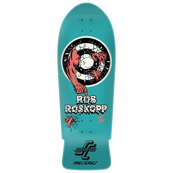 Santa Cruz Skateboards Roskopp Two Reissue Teal Deck / 9.63x30.06