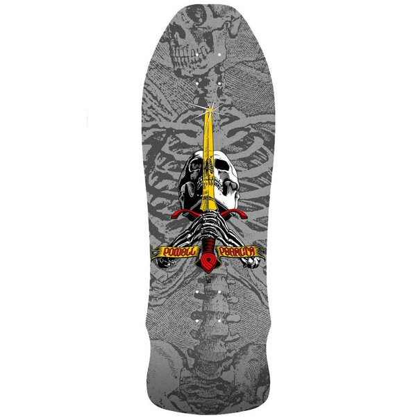 Powell-Peralta Geegah Skull and Sword Powell Reissue Grey Deck / 9.75x30