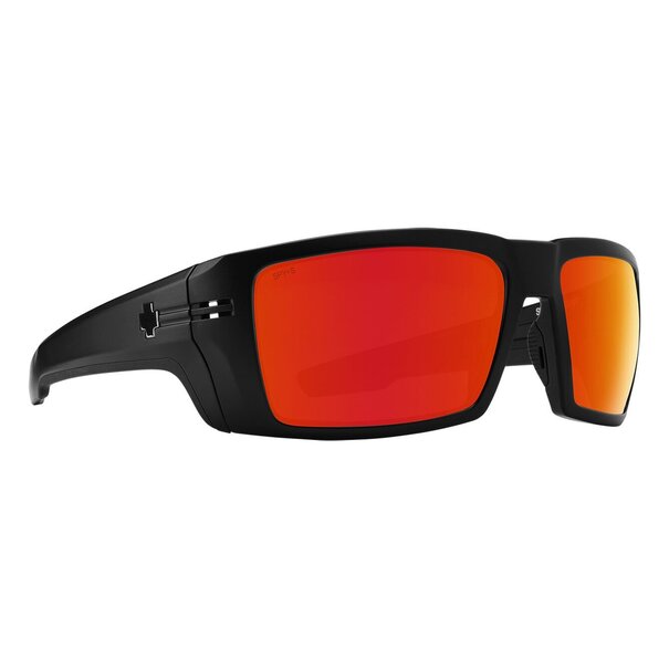 Spy Optics Rebar SE ANSI Matte Black With Happy Boost Polarized Orange Mirror Lenses