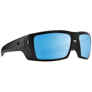 Rebar ANSI Matte Black With Happy Boost Polarized Ice Blue Mirror Lenses