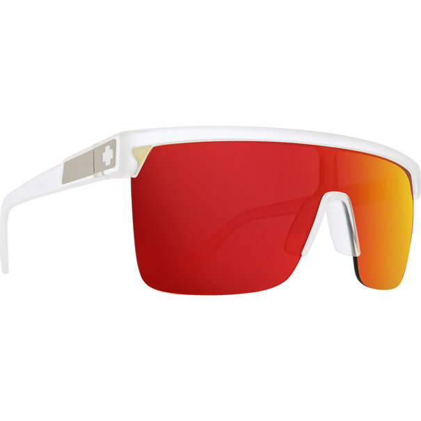 Spy Optics Flynn 5050 Matte Crystal With HD Plus Gray Green With Red Spectra Mirror Lenses