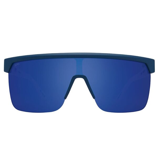 Spy Optics Flynn 5050 Matte Blue Matte White With Happy Gray Green Blue Mirror Lenses