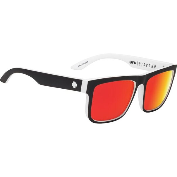 Spy Optics Discord Whitewall With HD Plus Gray Green Red Spectra Mirror Lenses