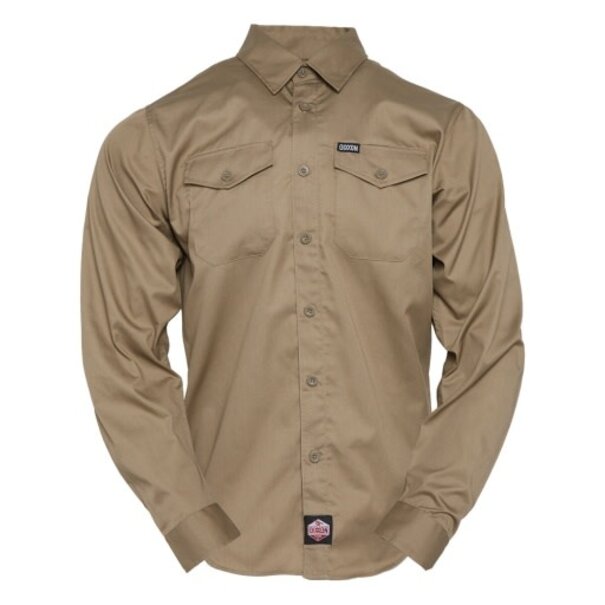 Dixxon Workforce Long Sleeve Button Up / Khaki