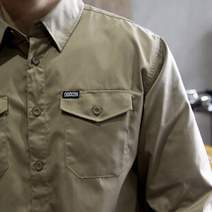 Workforce Long Sleeve Button Up / Khaki