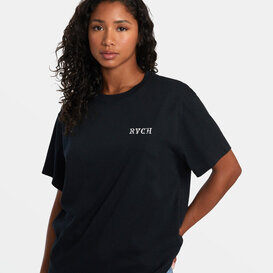 Astral Plain Oversized Tee / Pirate Black