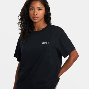 Astral Plain Oversized Tee / Pirate Black