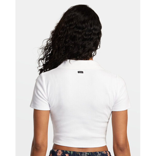 RVCA Chase Knit Polo / White