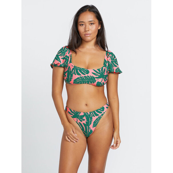 Volcom Leaf Ur Life Crop Top / Emerald Green