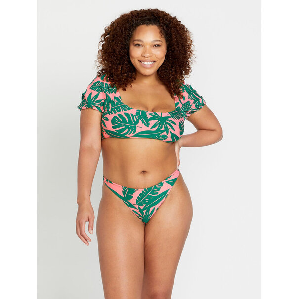 Volcom Leaf Ur Life Crop Top / Emerald Green