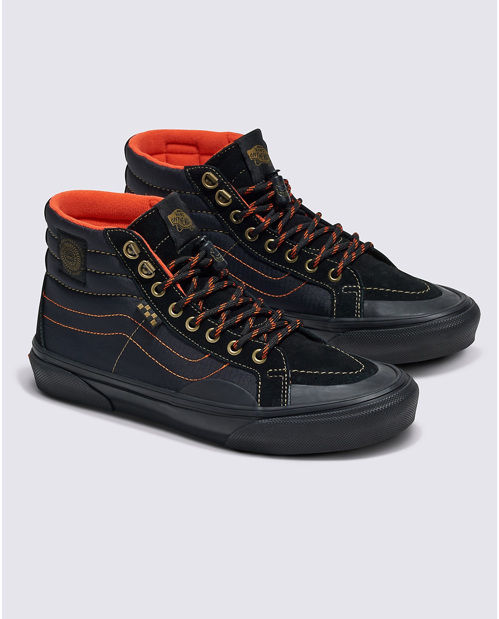 靴 Vans Spitfire Sk8-Hi skate Vans Skate Sk8-Hi Reissue Shoe - Spitfire Black/Flame – Pro