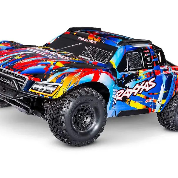 Traxxas Maxx Slash 1/8 Scale 4WD Brushless Electric Short Course Racing Truck with TQi™  Link™ Enabled 2.4GHz Radio System &  Stability Management (TSM) - Rock n' Roll