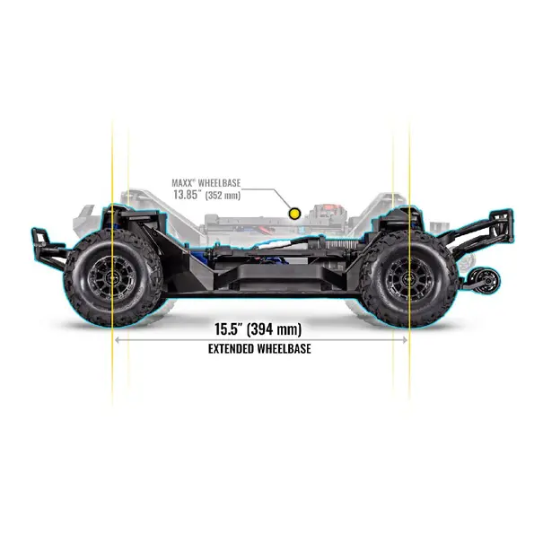 Traxxas Maxx Slash 1/8 Scale 4WD Brushless Electric Short Course Racing Truck with TQi™  Link™ Enabled 2.4GHz Radio System &  Stability Management (TSM) - Rock n' Roll