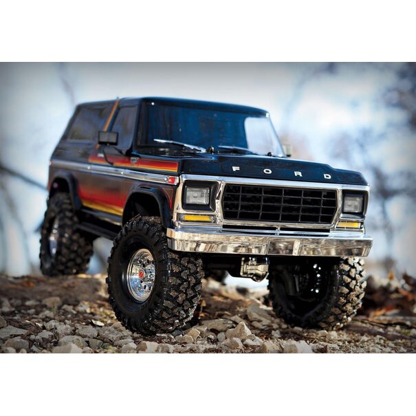 Traxxas TRX4 1979 Ford Bronco 1/10 Crawler, XL-5 HV, Titan 12T Red