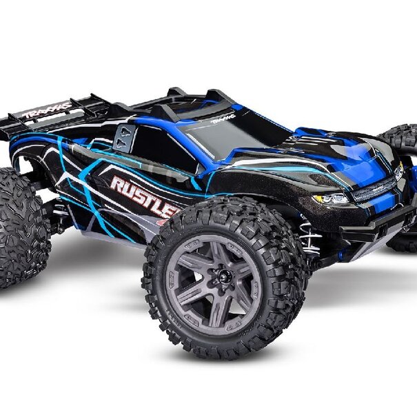 Traxxas Rustler 1/10 4X4 Brushless Stadium Truck RTR with TQ 2.4GHz Radio System and BL-2s ESC (Fwd/Rev)Requires Battery and Charger - Blue