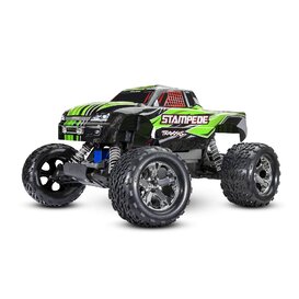 Stampede 1/10 Monster Truck RTR with TQ 2.4GHz Radio System and XL-5 ESC (Fwd/Rev) Includes 7-Cell NiMH 3000mAh  Battery and 4-amp USB-C Charger w/ iD - Green