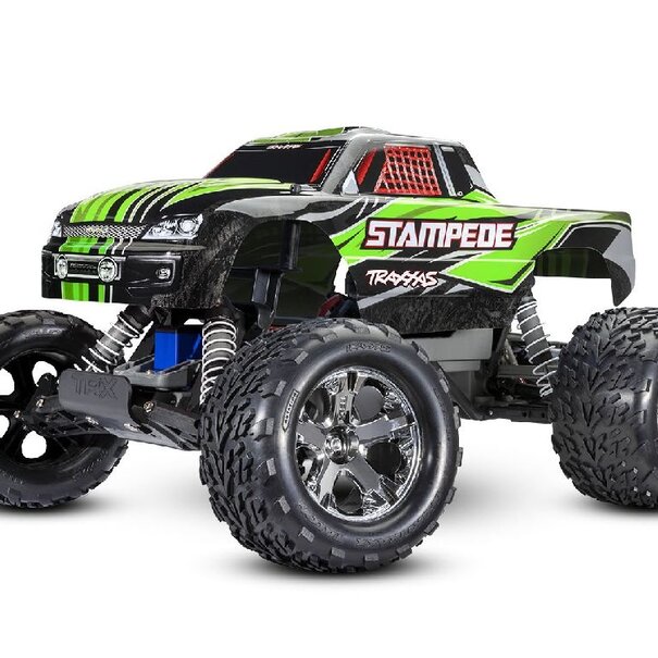 Traxxas Stampede 1/10 Monster Truck RTR with TQ 2.4GHz Radio System and XL-5 ESC (Fwd/Rev) Includes 7-Cell NiMH 3000mAh  Battery and 4-amp USB-C Charger w/ iD - Green