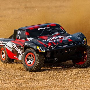 Slash 1/10 2WD Short Course Racing Truck RTR with TQ 2.4GHz Radio System, XL-5 ESC (Fwd/Rev) Includes 7-Cell NiMH 3000mAh  Battery and 4-amp USB-C Charger w/ iD - Red