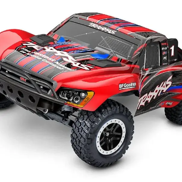 Traxxas Slash 1/10 2WD Short Course Racing Truck RTR with TQ 2.4GHz Radio System, XL-5 ESC (Fwd/Rev) Includes 7-Cell NiMH 3000mAh  Battery and 4-amp USB-C Charger w/ iD - Red
