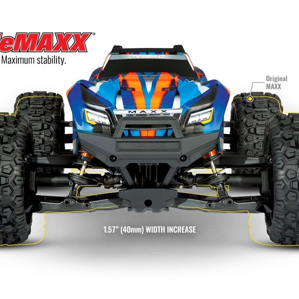 Traxxas Maxx 4S V2 - 1/10 Scale 4WD Brushless Monster Truck w/ WideMaxx Kit - RNR