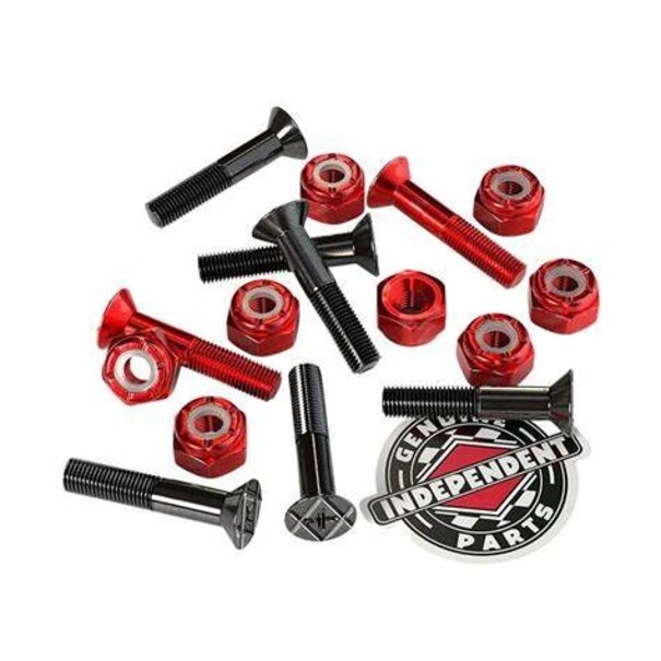 INDEPENDENT TRUCK CO. Indy Hardware Phillips 1" Blk/Red