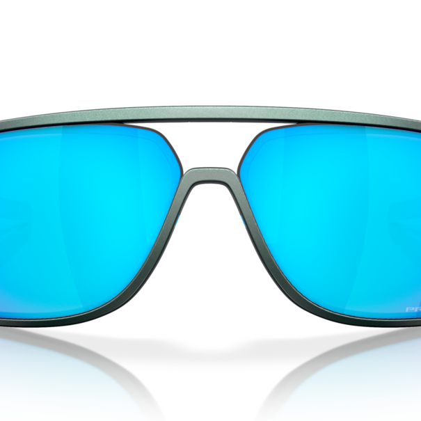 Oakley Sunglasses CASTEL MATTE SILVER/BLUE COLORSHIFT w/ PRIZM SAPPHIRE