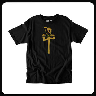 Skull Skates T-shirt Black