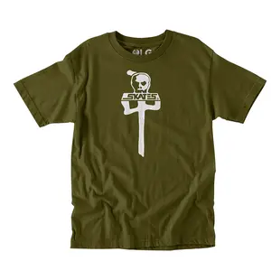 Skull Skates T-shirt Olive