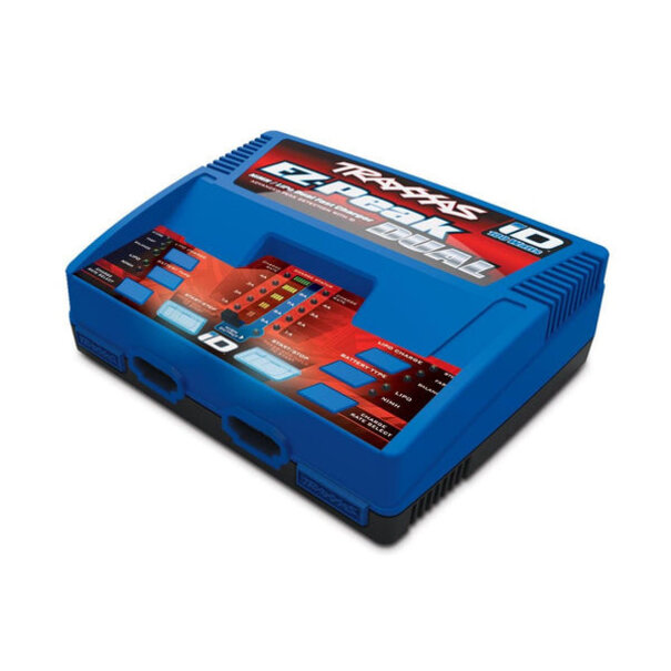 Traxxas Traxxas Charger, EZ-Peak Dual, 100W, NiMH/LiPo with iD Auto Battery Identification