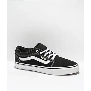 Chukka Low Sidestripe Black/Black/White