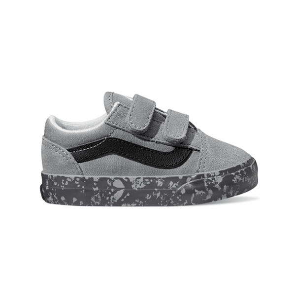 Vans Footwear Toddler Old Skool V Tie Dye Sidewall Gray/Multi