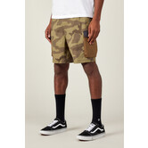 Mens Traveler Featherlight Cargo Shorts - 8" Inseam Sage Camo Colorblock