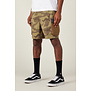 Mens Traveler Featherlight Cargo Shorts - 8" Inseam Sage Camo Colorblock