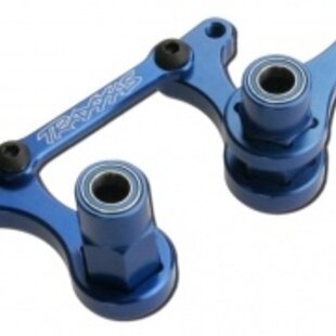 Traxxas T6 Aluminum Steering Bellcrank, Drag Link & 5x8mm Ball Bearings (Blue)