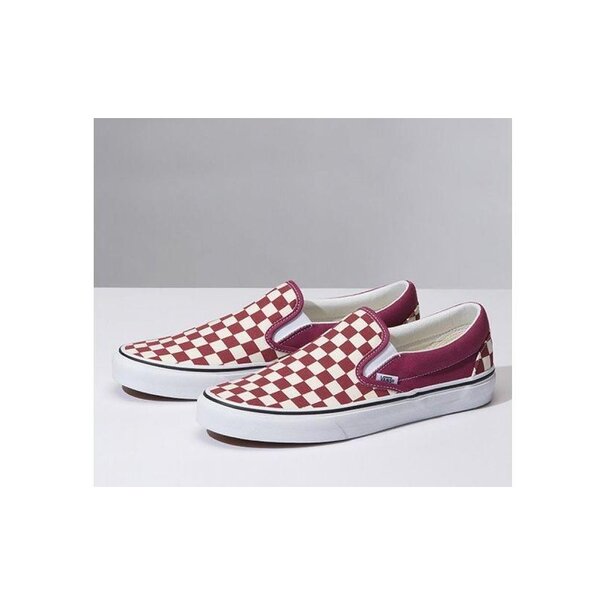 Vans Footwear K Classic Slip-On Color Theory Checkerboard Withered Rose