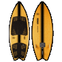 Koal Classic Fish-Glossy Black/Bamboo-5'6