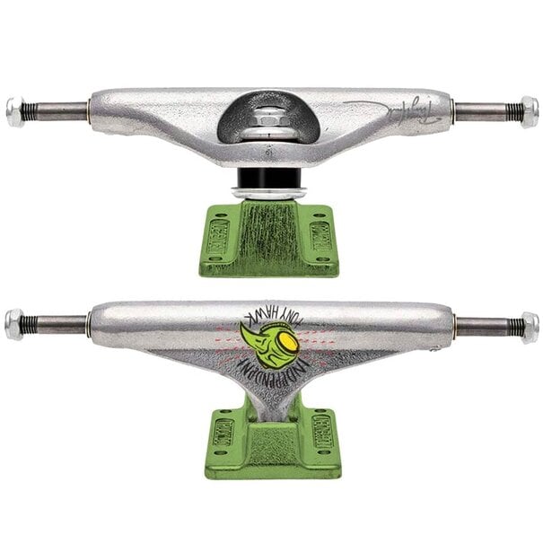 INDEPENDENT TRUCK CO. Indy Stg11 Forged Hollow Hawk Transmission 144 2Pk Silver/Green