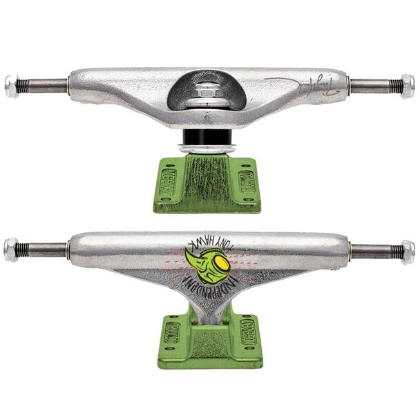 INDEPENDENT TRUCK CO. Indy Stg11 Forged Hollow Hawk Transmission 144 2Pk Silver/Green