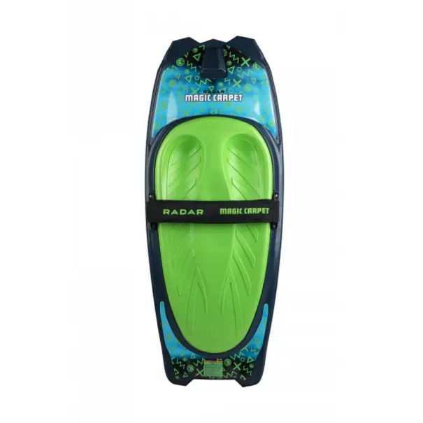 Radar Skis Magic Carpet Kneeboard-Teal/Fluorescent Green