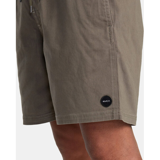 RVCA ESCAPE ELASTIC WAIST WALKSHORTS 17" MUSHROOM