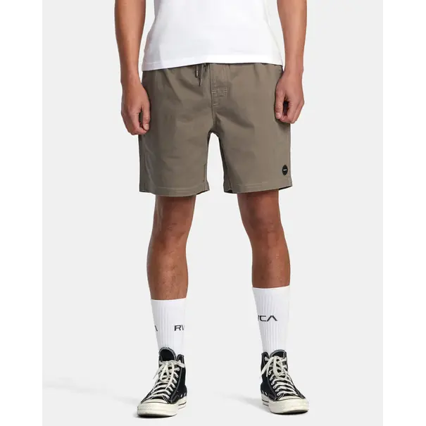 RVCA ESCAPE ELASTIC WAIST WALKSHORTS 17" MUSHROOM