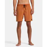 VA PIGMENT ELASTIC WAIST BOARDSHORTS 17"-ADOBE