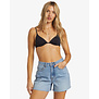 Riley Cut-Off Denim Shorts- FADED INDIGO FRAY