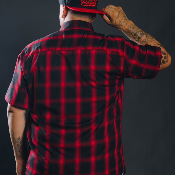 Dixxon EL ROJO LOCO BAMBOO SHORT SLEEVE BUTTON UP - MENS