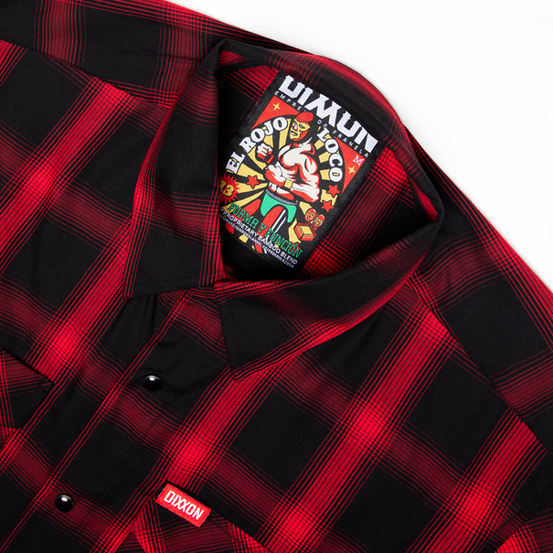 Dixxon EL ROJO LOCO BAMBOO SHORT SLEEVE BUTTON UP - MENS