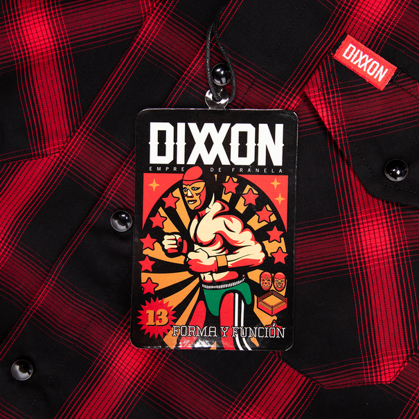 Dixxon EL ROJO LOCO BAMBOO SHORT SLEEVE BUTTON UP - MENS