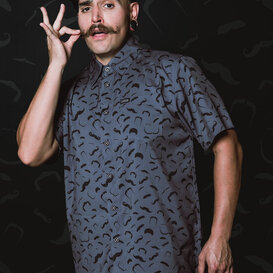 Mustache Ride Party Shirt Short Sleeve