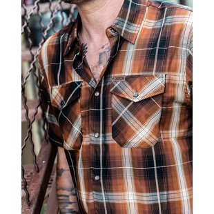 BARREL BAMBOO SHORT SLEEVE BUTTON UP - MENS