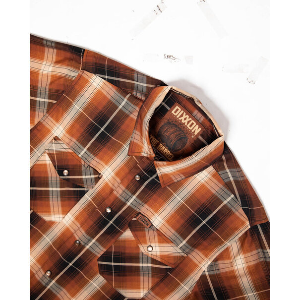 Dixxon BARREL BAMBOO SHORT SLEEVE BUTTON UP - MENS